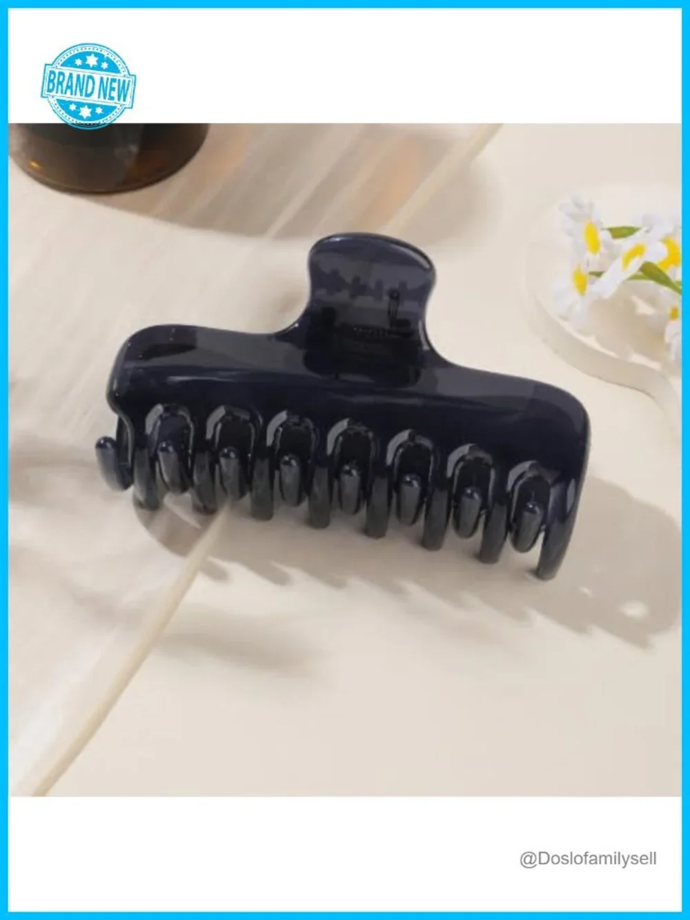 4 Inch Big Hair Claw Clips for Women, Non Slip Strong Hold Square Claw Clip,